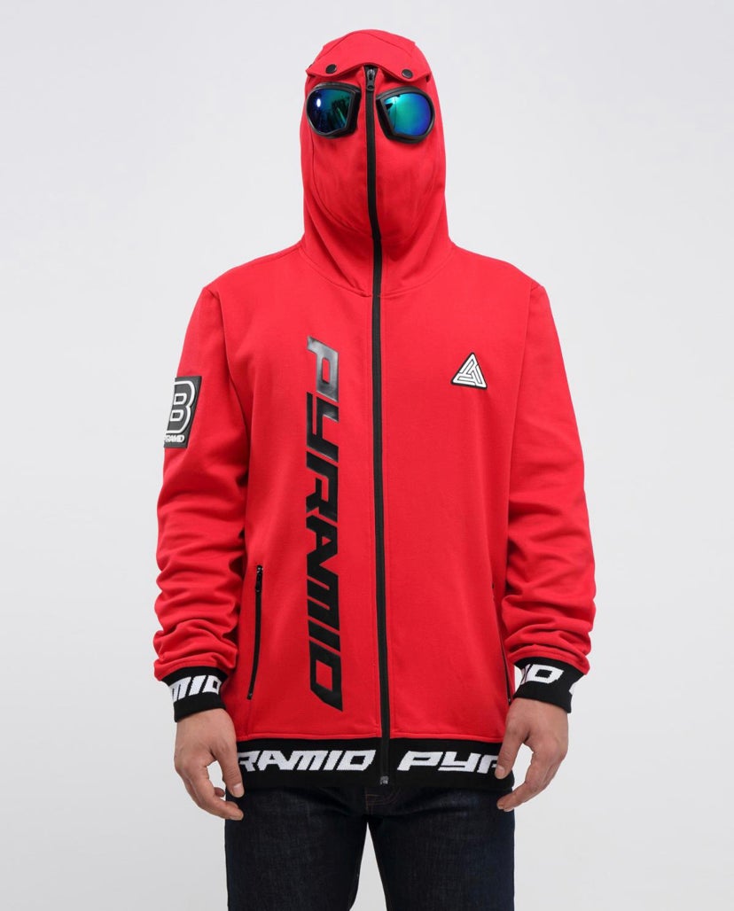 Black pyramid red clearance hoodie