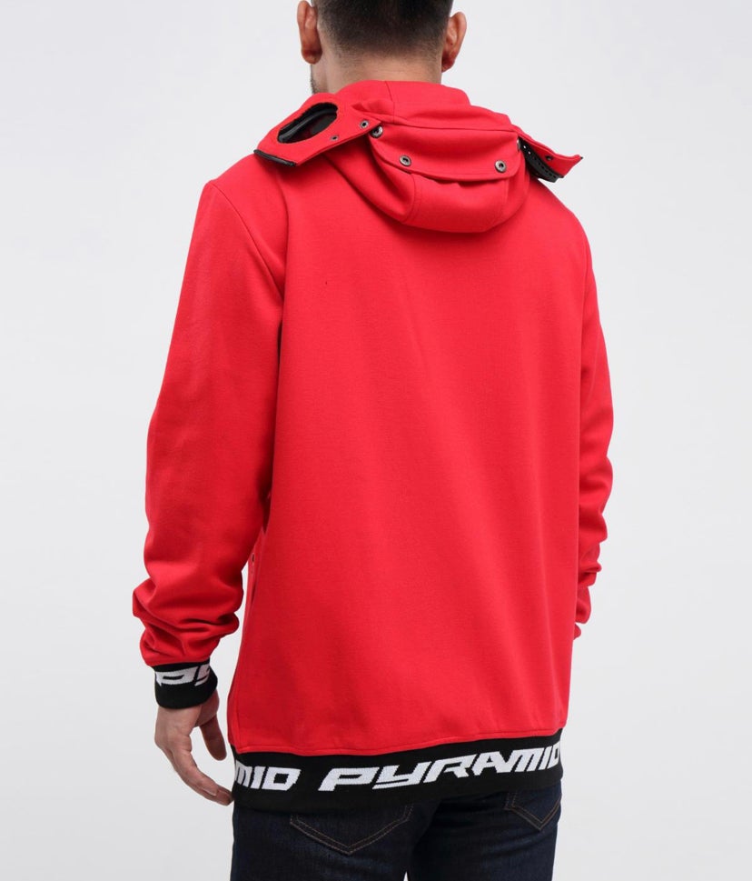 Black pyramid discount red hoodie