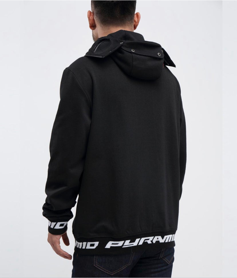Black pyramid goggle hoodie hot sale